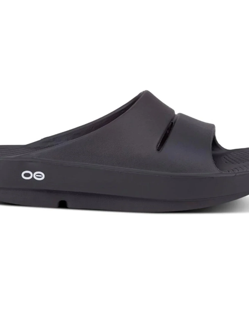 OOFOS OOahh Recovery Slide - Women’s and Men’s- Black  Size -Men 5/Women's 7